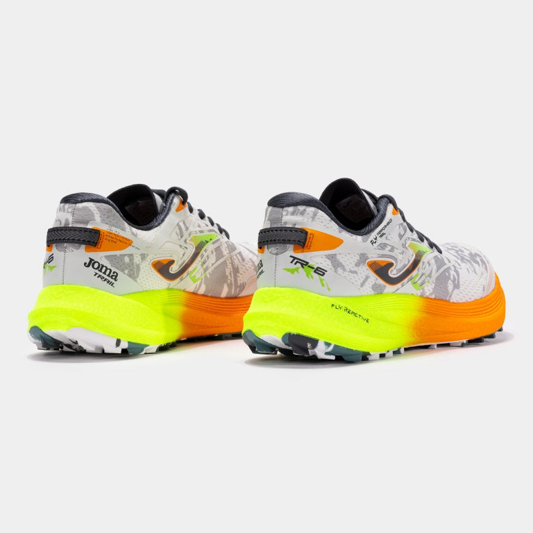Sapatilhas de Trail Joma TR-6000 – Branco e Amarelo-lima