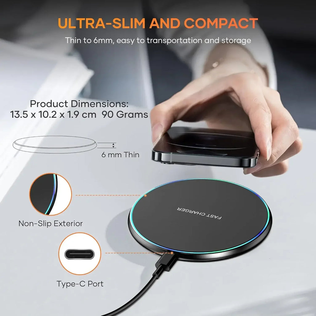 Carregador Wireless de Secretária