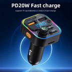 Transmissor FM Bluetooth para Carro, USB – foto 2