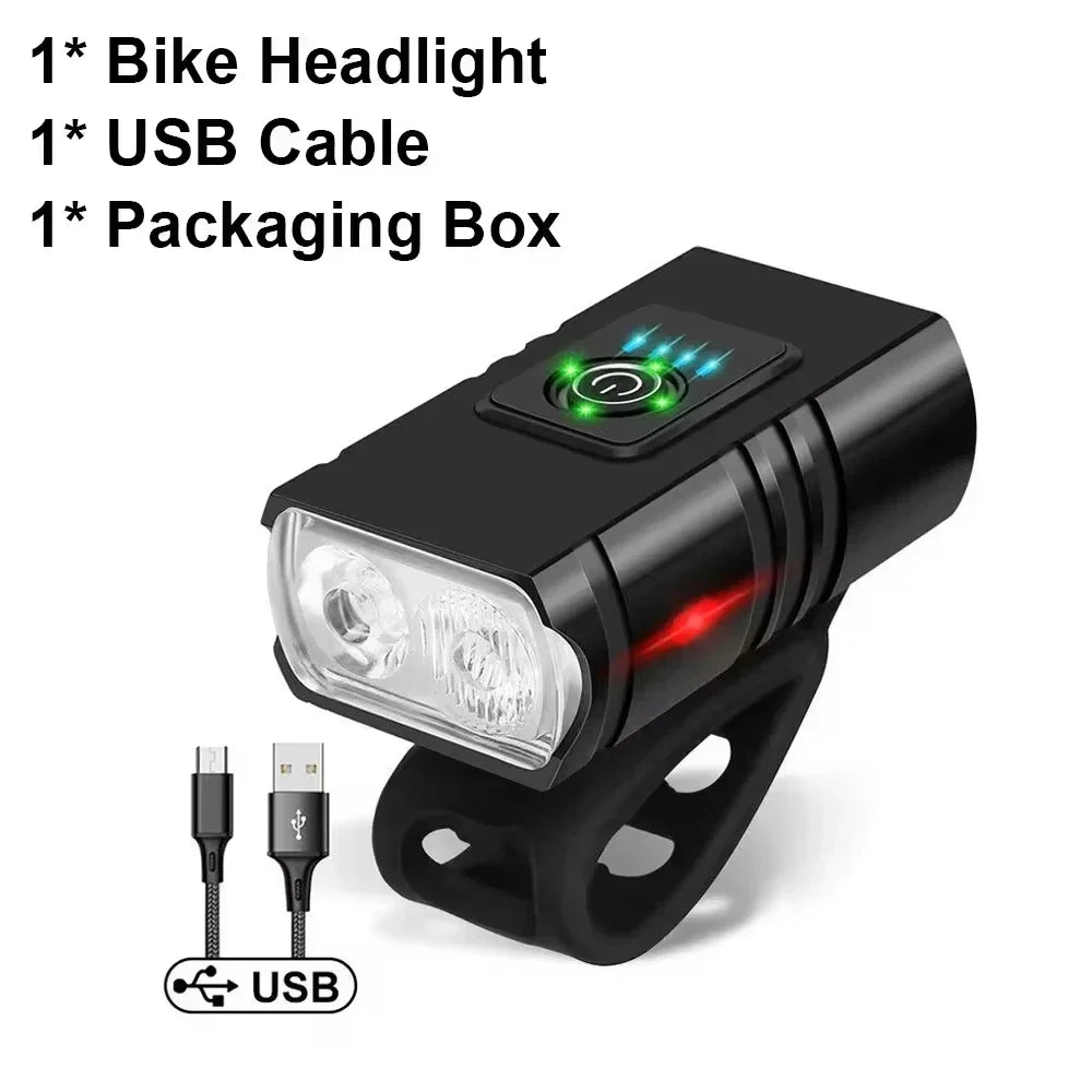 Luz de Bicicleta LED Recarregável com Powerbank