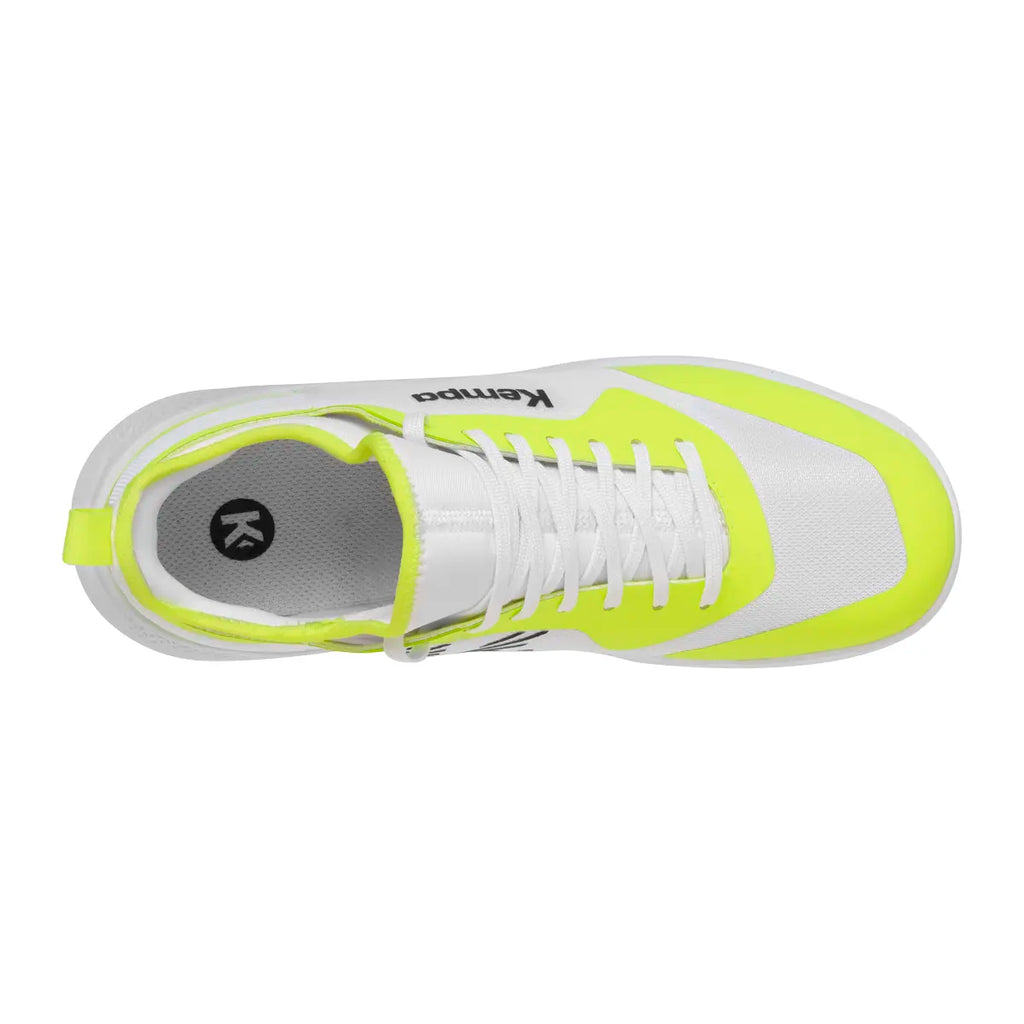 Sapatilhas de Andebol Kempa Kourtfly Jr – Branco e Amarelo-lima