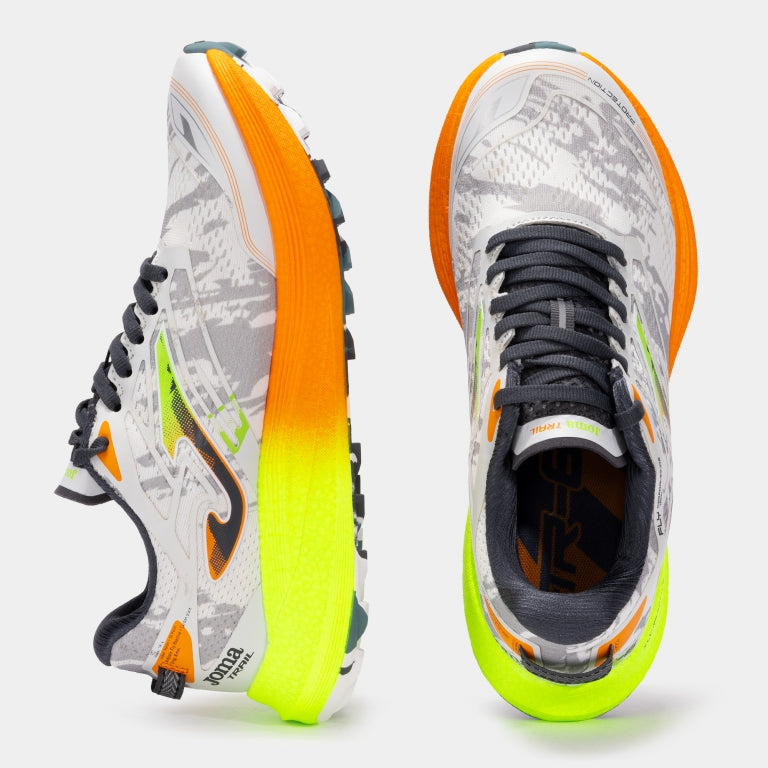 Sapatilhas de Trail Joma TR-6000 – Branco e Amarelo-lima
