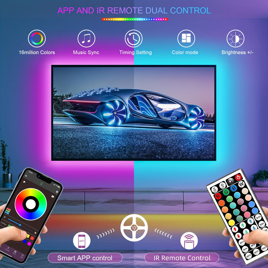 Fita LED RGB USB de 5 Metros para Quarto e TV – foto 4
