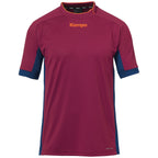 T-shirt Kempa Prime – Grená e Azul-marinho