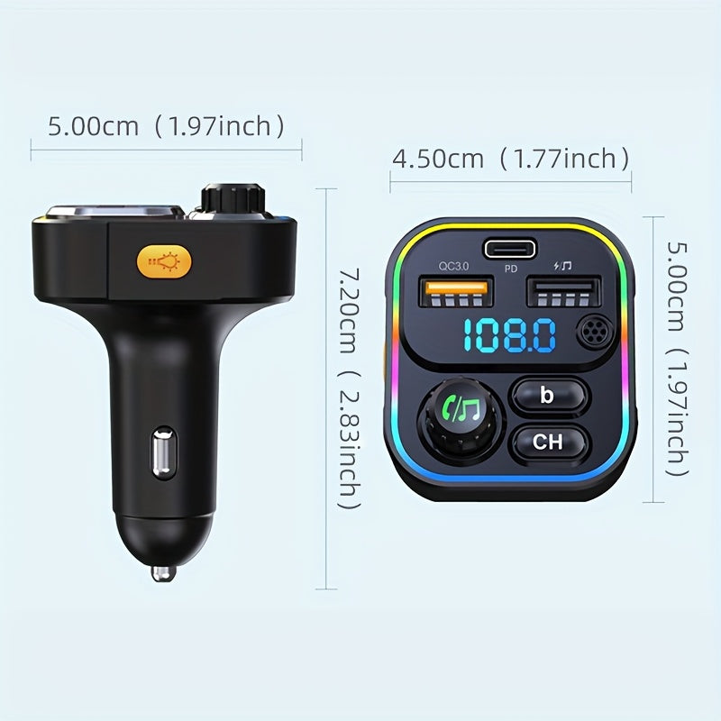 Transmissor FM Bluetooth para Carro, USB – foto 5