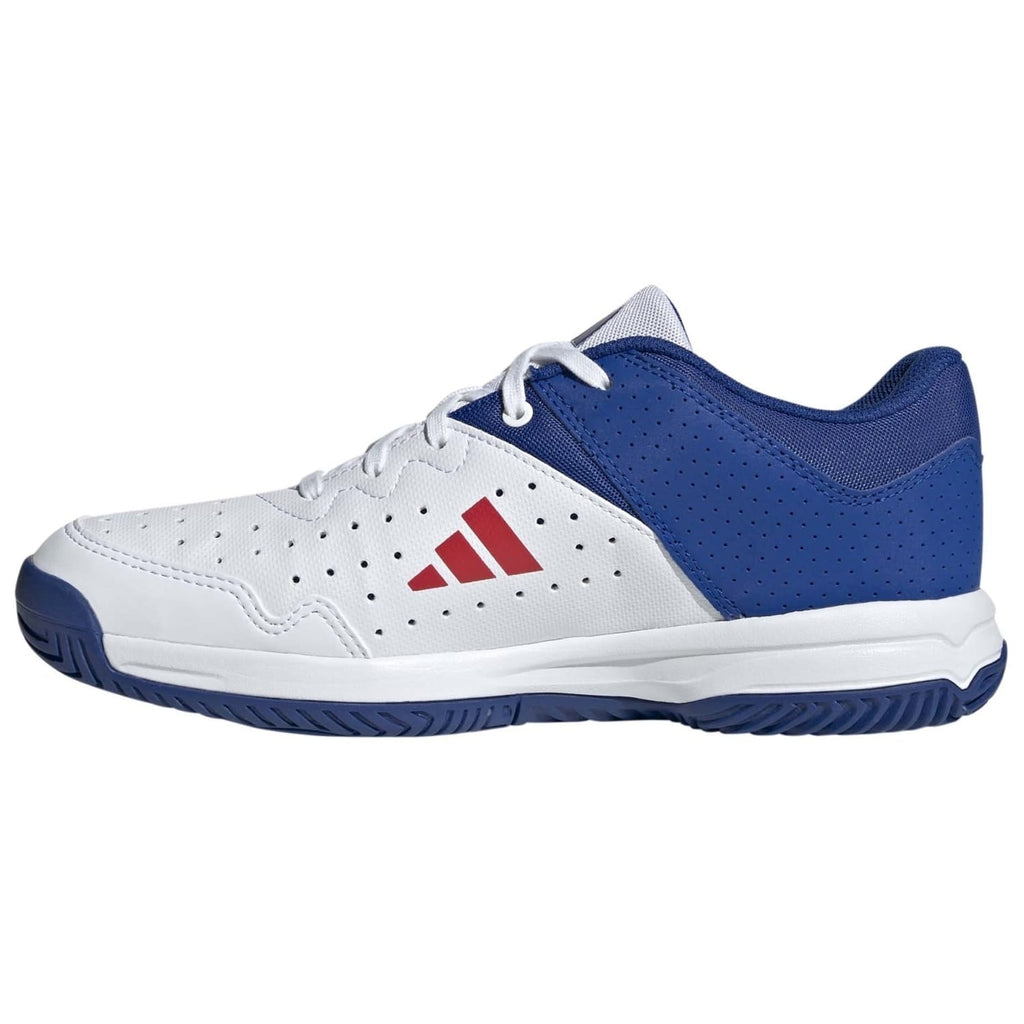 Adidas Court Stabil Jr – Branco e Azul