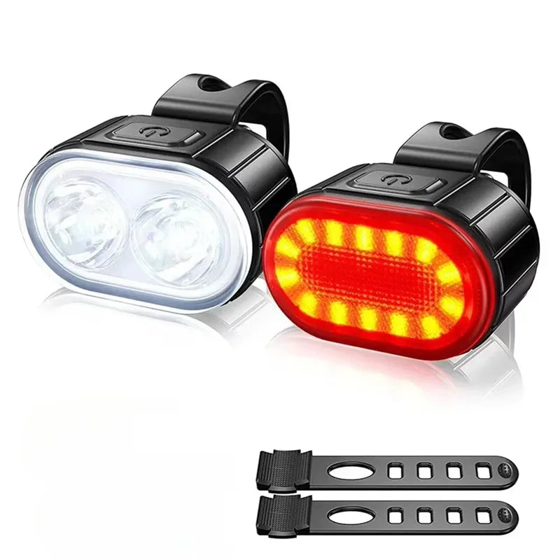 Luz de Bicicleta LED Recarregável com Powerbank