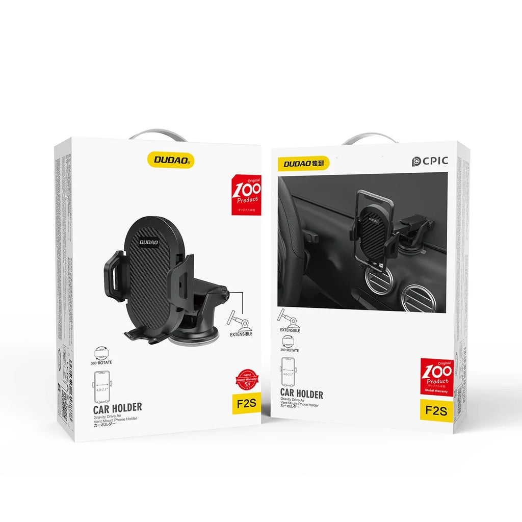 Suporte Telescópico Smartphone de Sucção para Carro DUDAO F2S