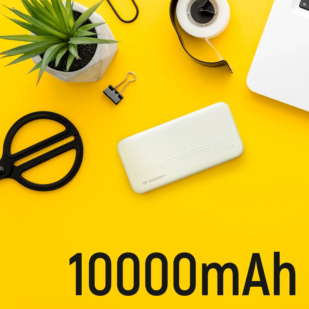 Wozinsky Powerbank Li-Po 10000mAh 2 x USB Branco (WPBWE1)