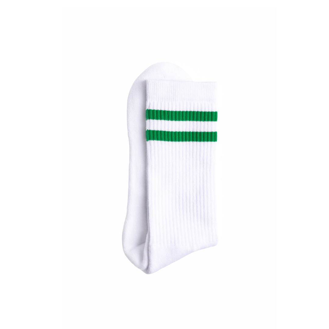 Meias Desportivas The Captain Socks – Branco e Verde