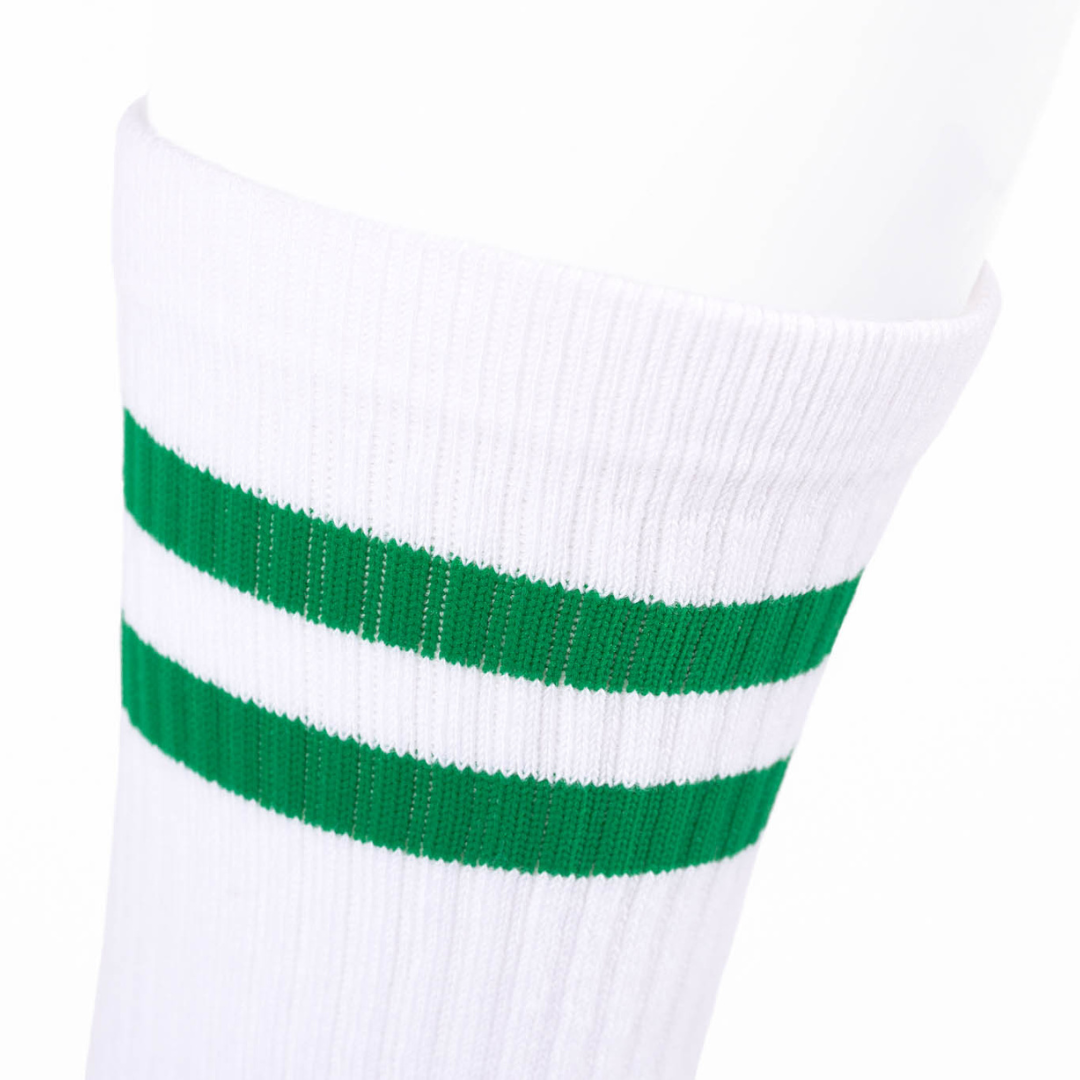 Meias Desportivas The Captain Socks – Branco e Verde