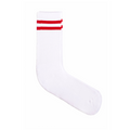 Meias Desportivas The Captain Socks – Branco e Vermelho