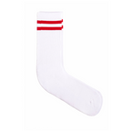 Meias Desportivas The Captain Socks – Branco e Vermelho