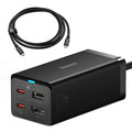 Carregador Rápido Baseus GaN5 Pro 67W USB-C/USB-A Preto + HDMI