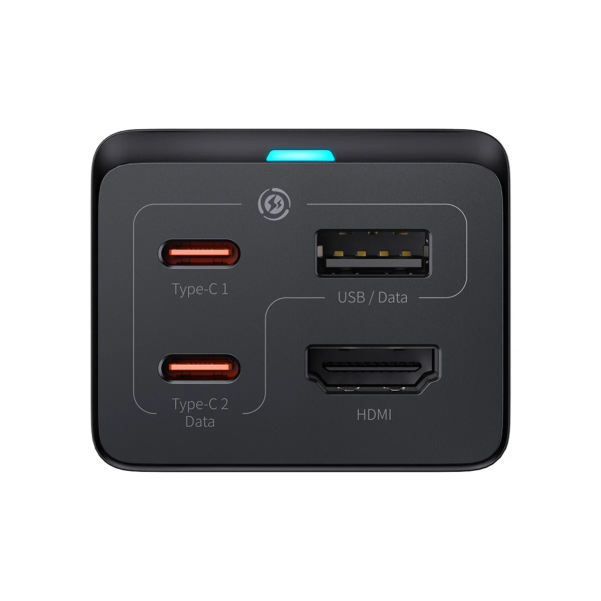 Carregador Rápido Baseus GaN5 Pro 67W USB-C/USB-A Preto + HDMI