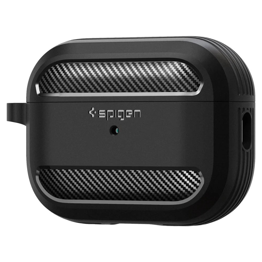 Capa Rugged Armor Spigen para Apple AirPods Pro 1 / 2, Preto Mate