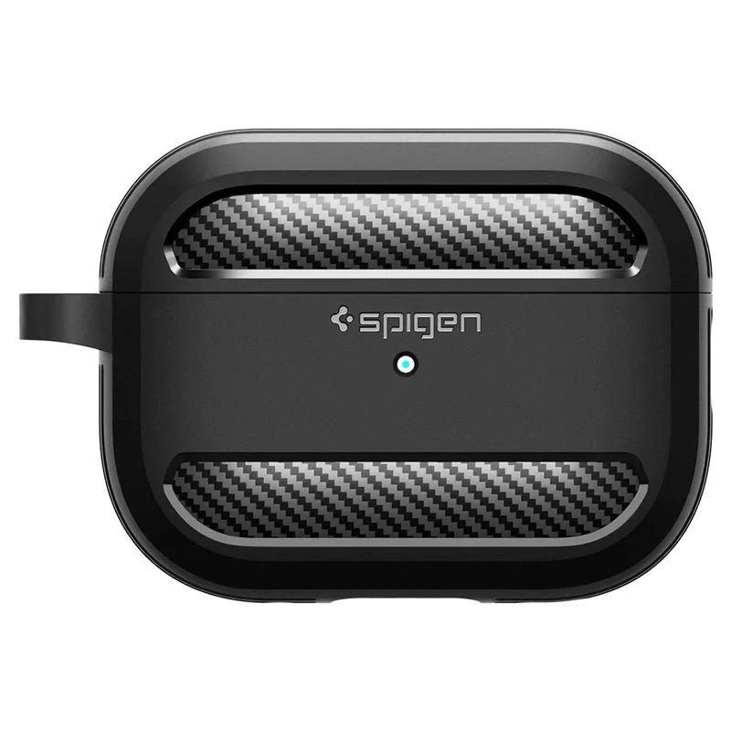 Capa Rugged Armor Spigen para Apple AirPods Pro 1 / 2, Preto Mate