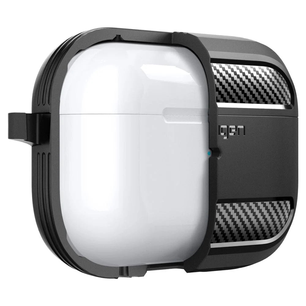 Capa Rugged Armor Spigen para Apple AirPods Pro 1 / 2, Preto Mate
