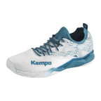 Sapatilhas de Andebol Kempa Wing Lite 2.0 – Branco e Azul-petróleo