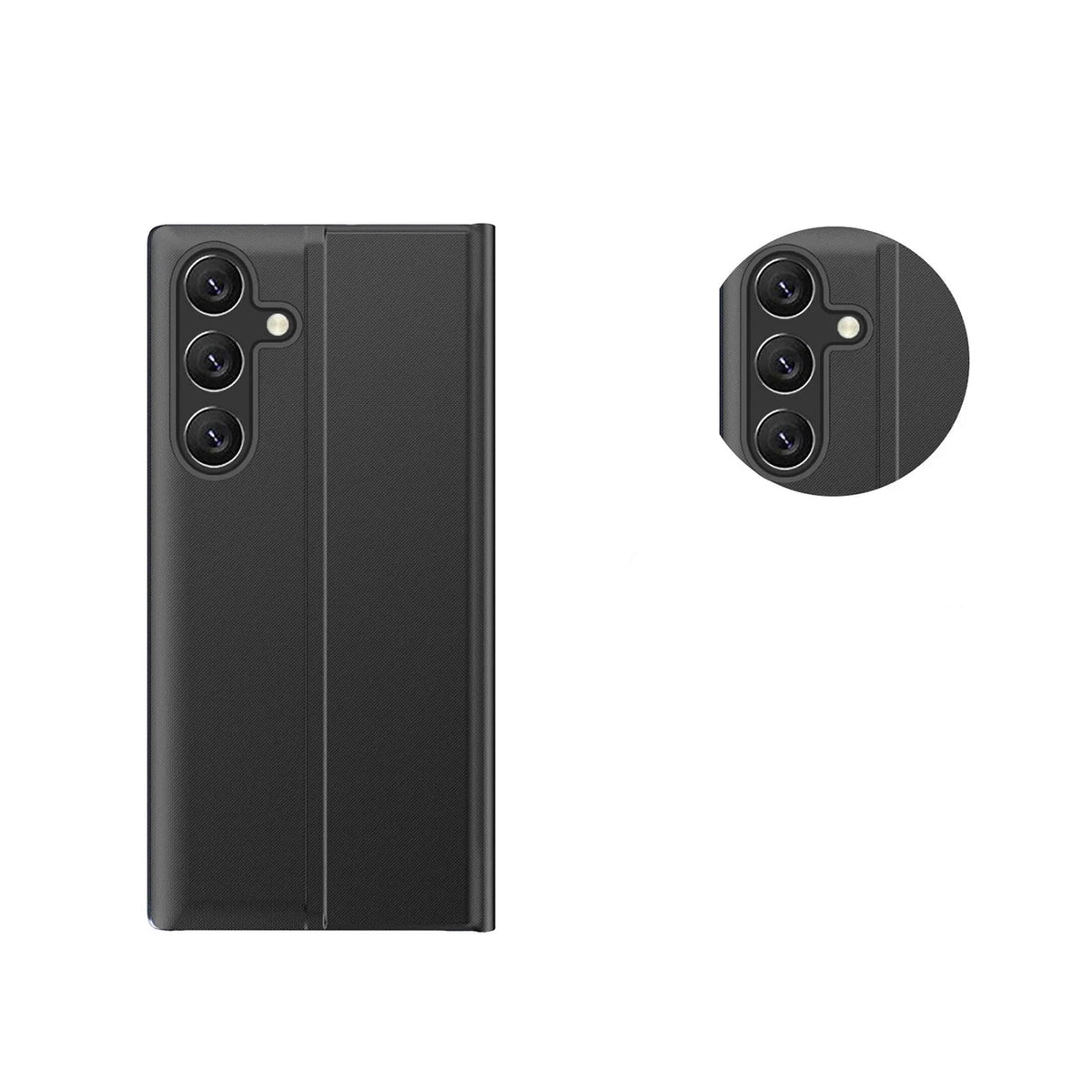 Capa para Xiaomi Redmi Note 12 Pro+ com Flip Stand Preta