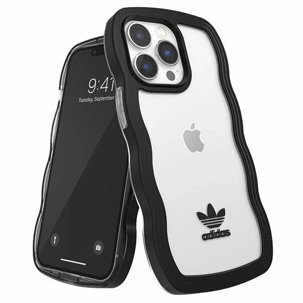 Capa Adidas OR Wavy Preta e Transparente para iPhone 13 Pro