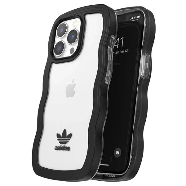 Capa Adidas OR Wavy Preta e Transparente para iPhone 13 Pro