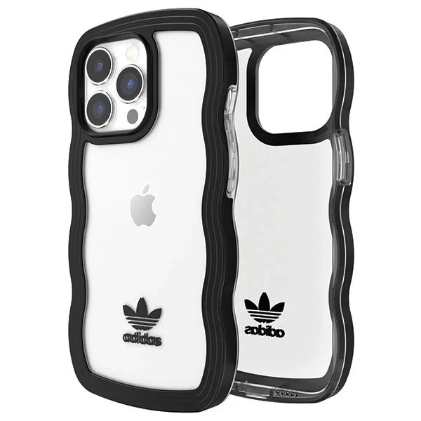 Capa Adidas OR Wavy Preta e Transparente para iPhone 13 Pro