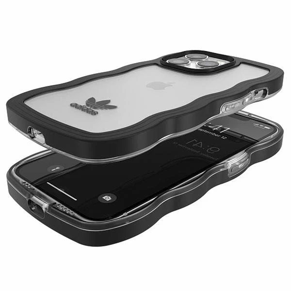 Capa Adidas OR Wavy Preta e Transparente para iPhone 13 Pro