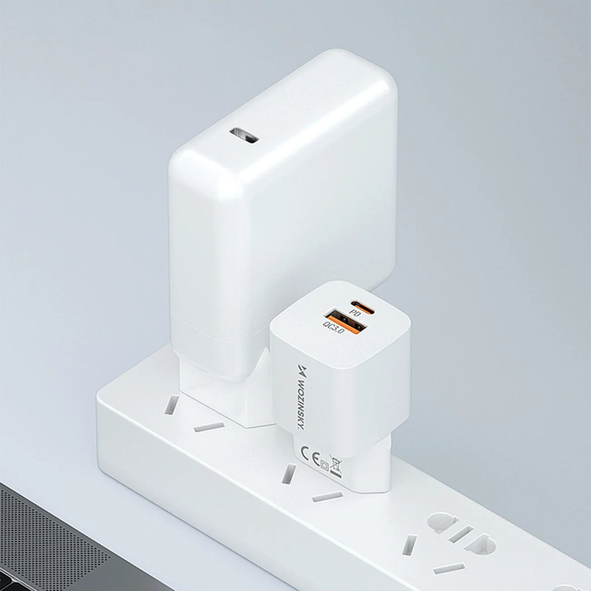 Carregador de Parede USB-C + USB-A 20W Wozinsky CMWCW Branco