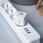 Carregador de Parede USB-C + USB-A 20W Wozinsky CMWCW Branco