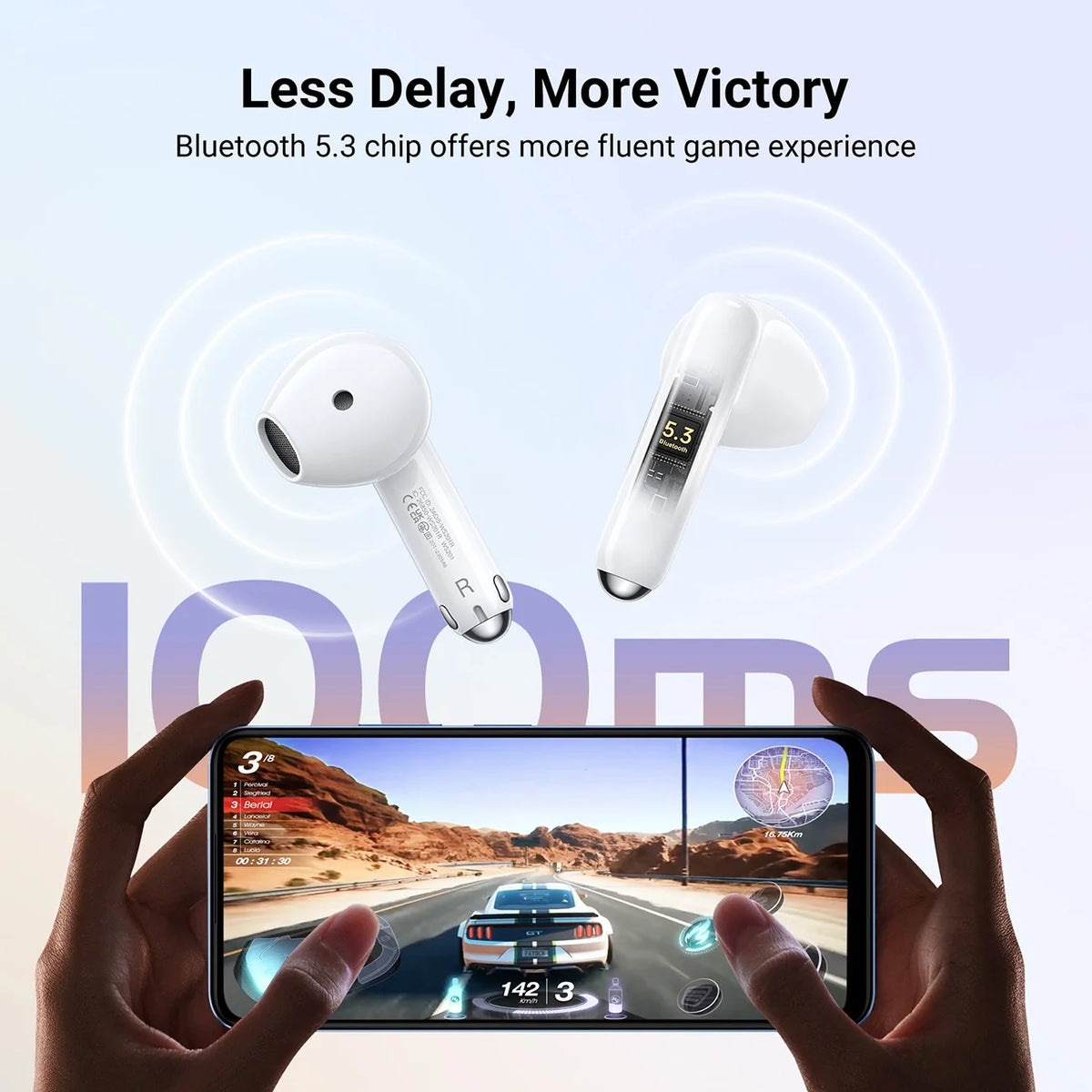 Auriculares Ugreen WS201 HiTune H5 ANC Brancos