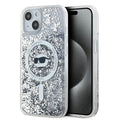 Capa MagSafe KARL LAGERFELD Transparente com Glitter para iPhone 14