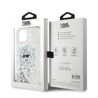 Capa MagSafe KARL LAGERFELD Transparente com Glitter para iPhone 14