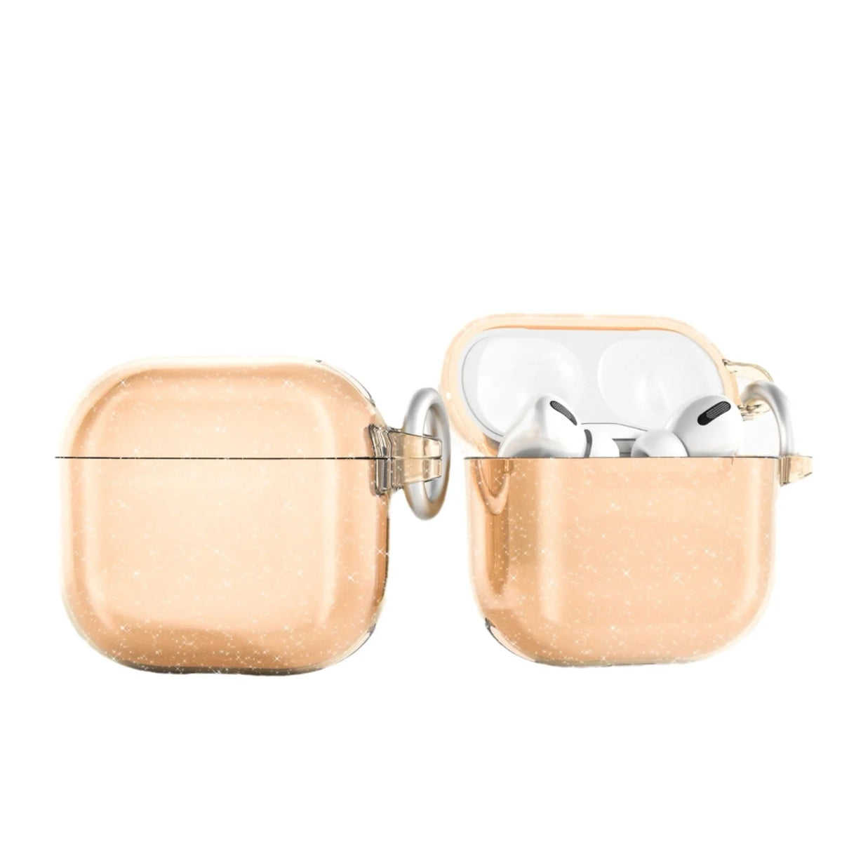 Capa glitter dourada para Airpods 4