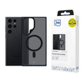 Capa MagCase 3MK PROTECTION Semi-transparente com MagSafe para Samsung Galaxy S24 Ultra