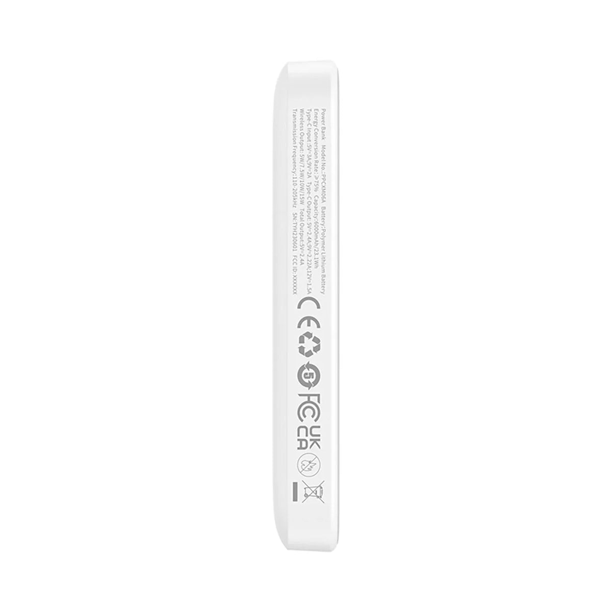 Powerbank Baseus Magnetic Mini Air 6000mAh 20W MagSafe, Carregamento Rápido Sem Fios