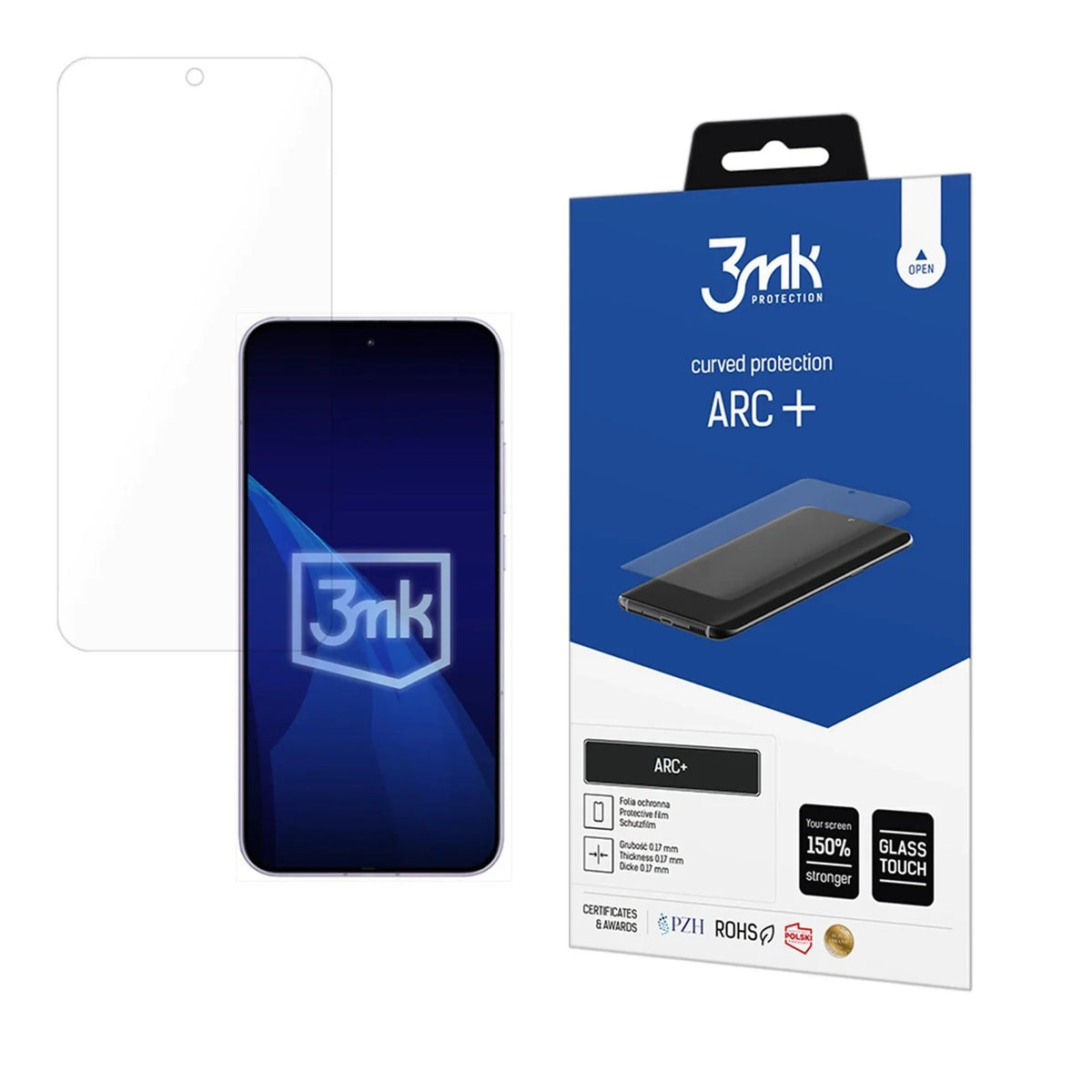 Vidro temperado 3mk ARC+  para Oppo Reno 13