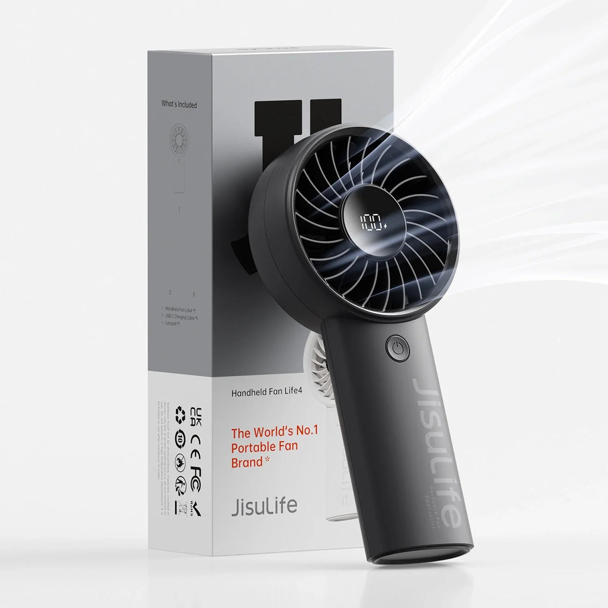 Ventoinha Portátil JISULIFE Life4 Preta