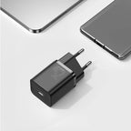 Carregador Baseus Super Si QC 3.0 PD 25W 3A + Cabo USB-C 1 m, Preto