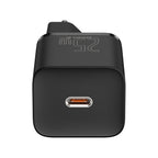 Carregador Baseus Super Si QC 3.0 PD 25W 3A + Cabo USB-C 1 m, Preto