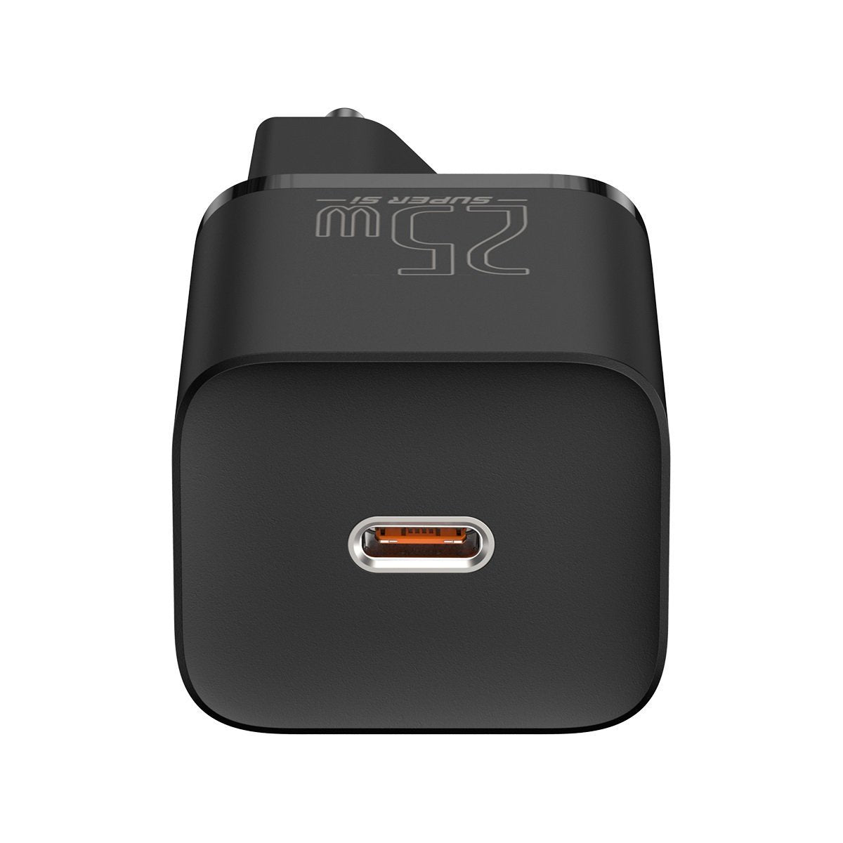 Carregador Baseus Super Si QC 3.0 PD 25W 3A + Cabo USB-C 1 m, Preto