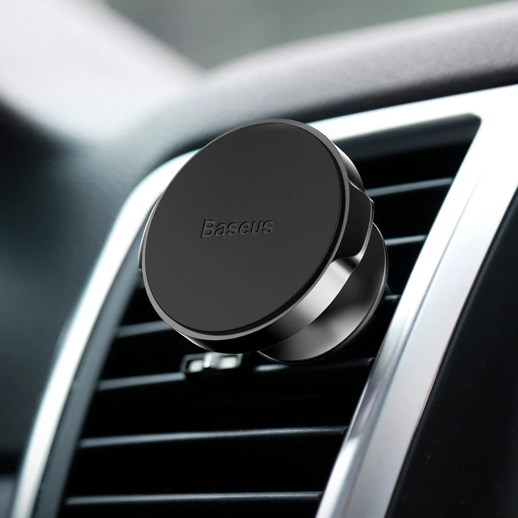 Suporte Magnético Preto para Ventoinha do Carro Baseus / Íman para Smartphone incluído