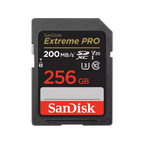 Cartão de Memória SDXC SanDisk Extreme PRO 256GB (200MB/s) UHS-I, U3, V30