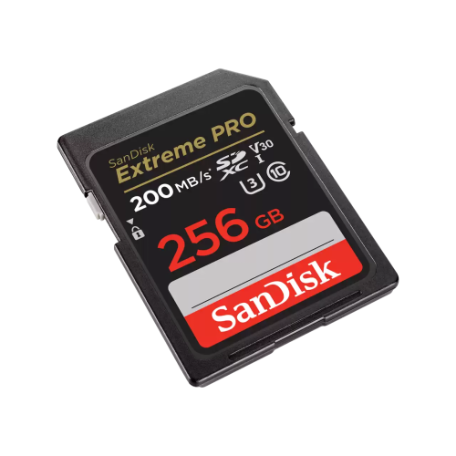 Cartão de Memória SDXC SanDisk Extreme PRO 256GB (200MB/s) UHS-I, U3, V30