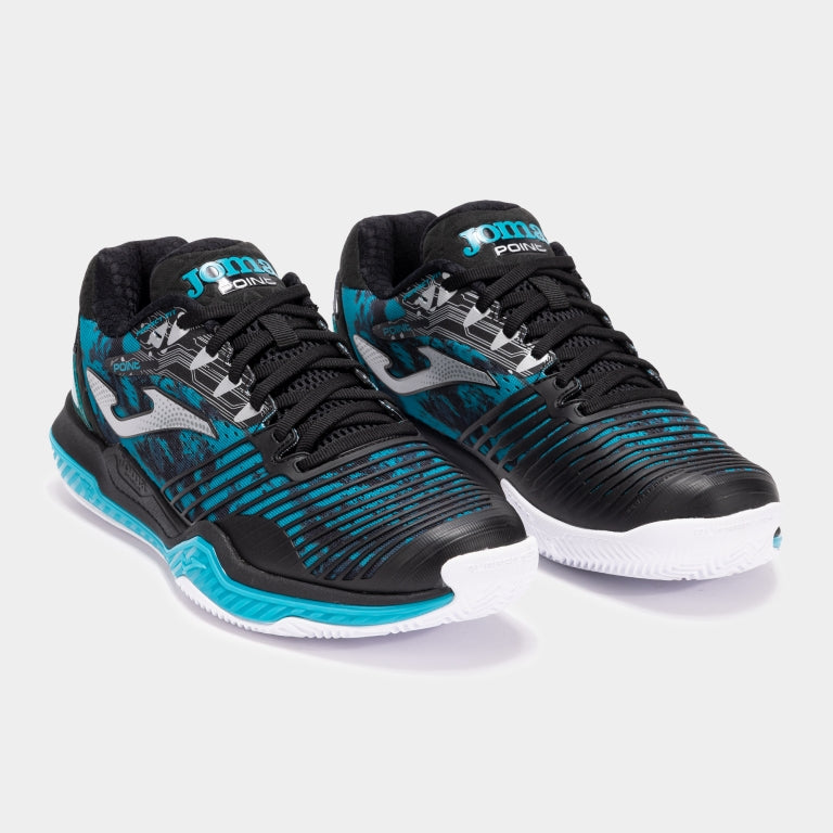 Sapatilhas de Ténis Joma Point – Preto e Azul-turquesa