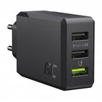 Carregador Universal Green Cell GC ChargeSource3 3x USB 30W, Carregamento Rápido Ultra Charge
