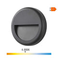 Candeeiro de parede LED EDM Luz Dia 4000K Ø14x2,8cm IP65