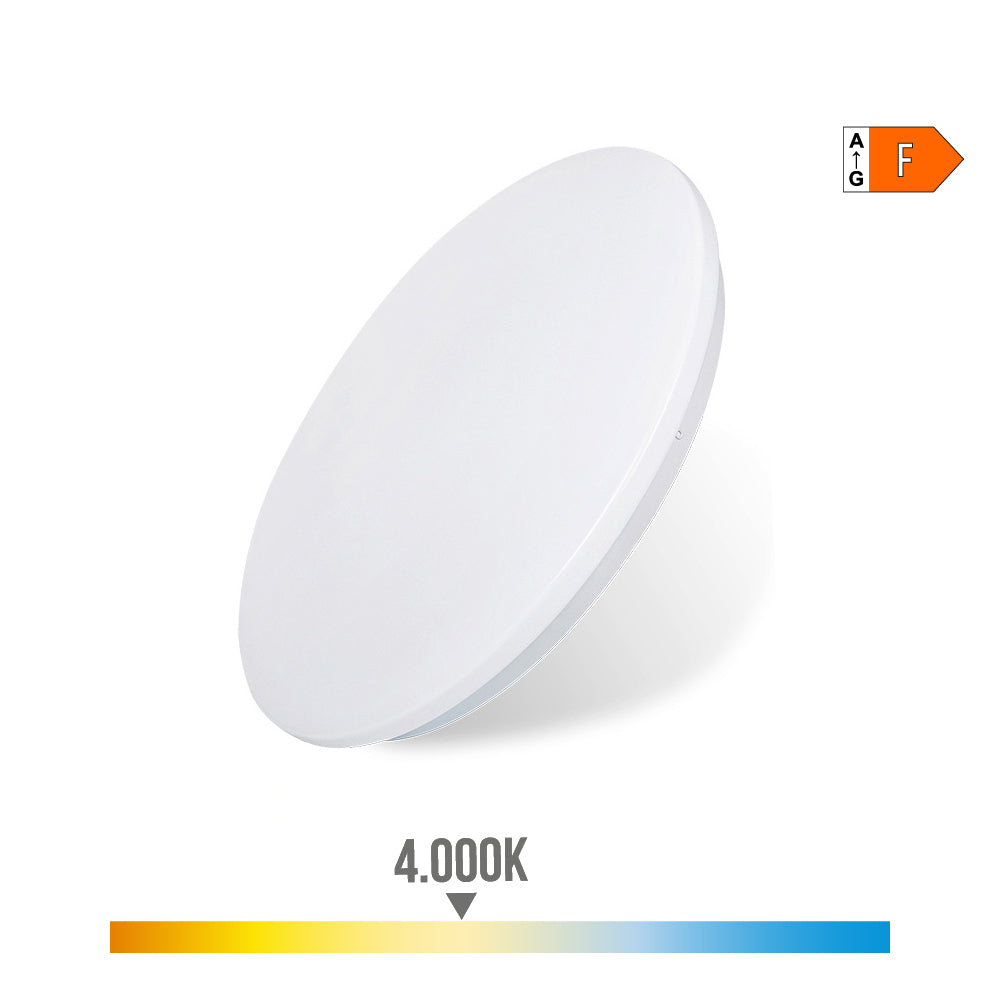 Luz de parede LED Circular 18W 4000K 1820lm Ø33cm EDM 32517