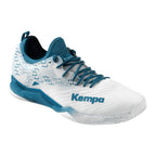 Sapatilhas de Andebol Kempa Wing Lite 2.0 – Branco e Azul-petróleo