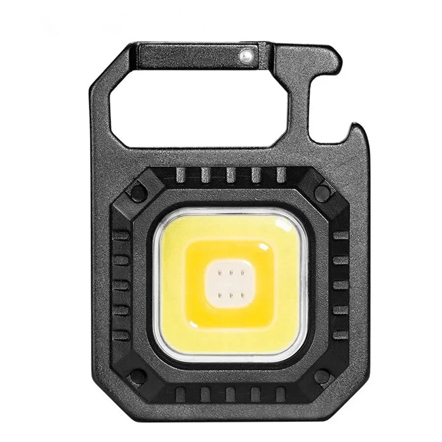 Mini Lanterna COB Magnética Recarregável, 800 Lúmens